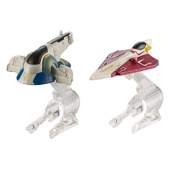 Hot Wheels Star Wars Slave 1 Vs. Jedi Starfighter Starship 2-Pack STAR WARS