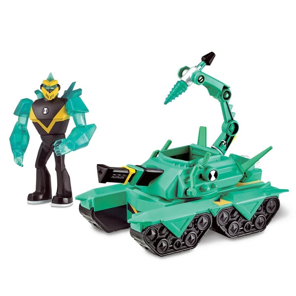 Ben 10 Transforming Vehicle With Figure - Diamond Head Power Tank BEN 10