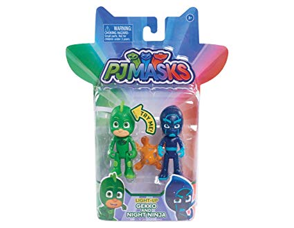 PJ Masks Light Up Gekko and Night Ninja Figure 2 Pack PJ MASKS