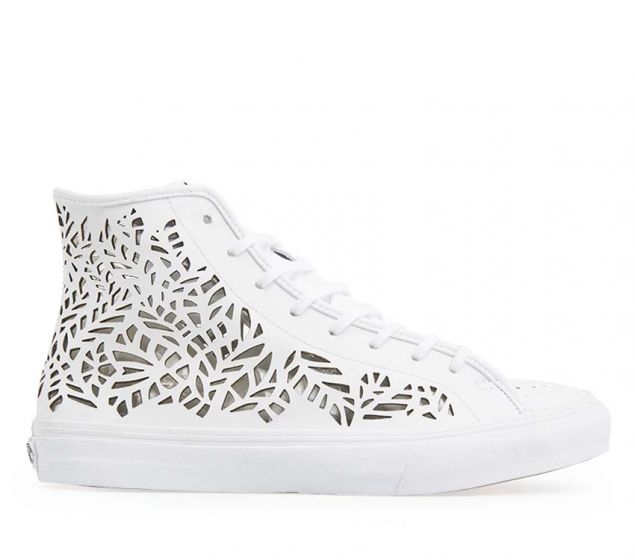 VANS | SK8-HI DECON (CUTOUT)| LEAVES/WHITE VANS