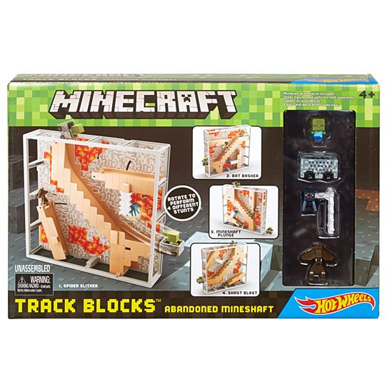 Minecraft Hot Wheels Track Blocks Abandoned Mineshaft Play Set HOT WHEELS