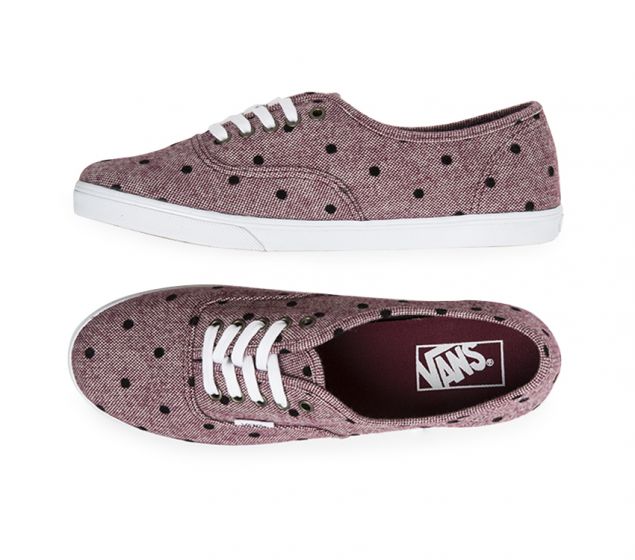 VANS |AUTHENTIC | LO PRO | BURGANDY/WHITE VANS