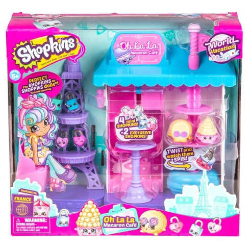 Shopkins Season 8 World Vacation - Oh La La Macaron Cafe Playset SHOPKINS