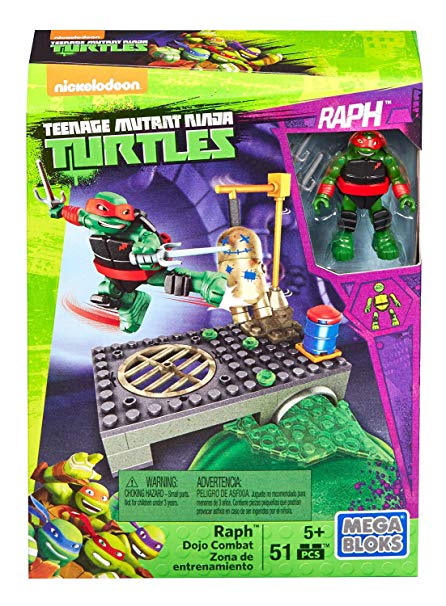 Mega Bloks Teenage Mutant Ninja Turtles Raph Dojo Combat Playset TEENAGE MUTANT NINJA TURTLES