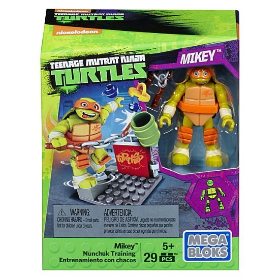 Mega Bloks Teenage Mutant Ninja Turtles Mikey Nunchuk Training TEENAGE MUTANT NINJA TURTLES