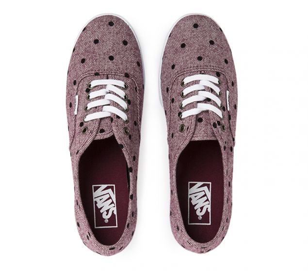 VANS |AUTHENTIC | LO PRO | BURGANDY/WHITE VANS