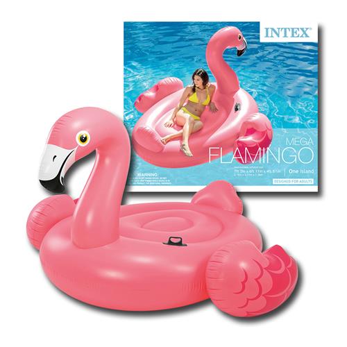 Intex Mega Flamingo Island Pool Floater 86 x 83 x 53 inches INTEX