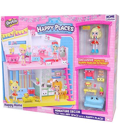 Shopkins Happy Places Puppy Parlor Jessicake and Popette Set SHOPKINS