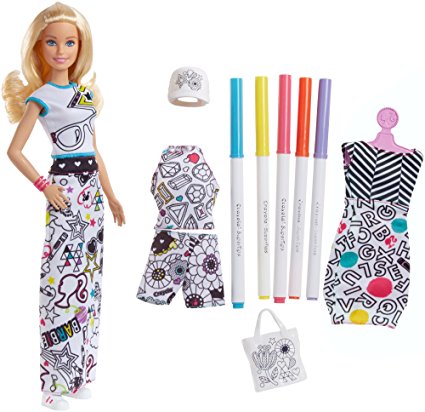 Barbie Crayola Color-In Fashion Doll and Fashions BARBIE