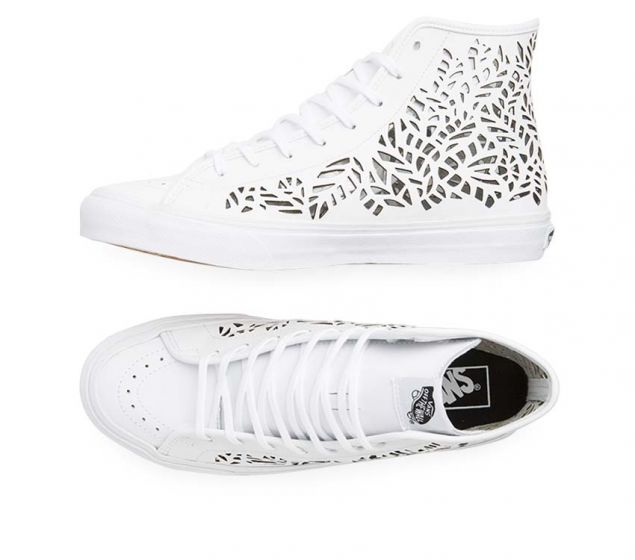 VANS | SK8-HI DECON (CUTOUT)| LEAVES/WHITE VANS