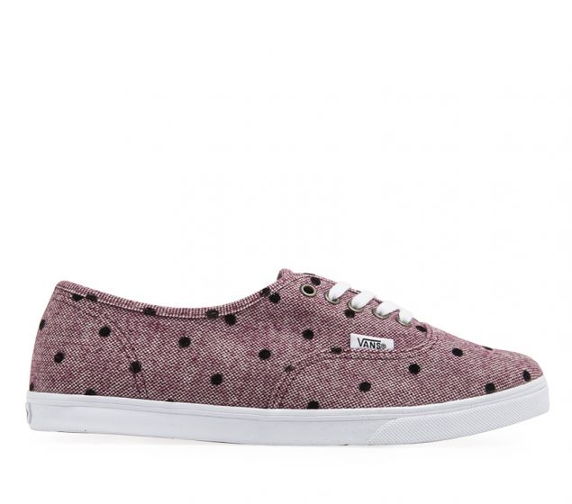 VANS |AUTHENTIC | LO PRO | BURGANDY/WHITE VANS