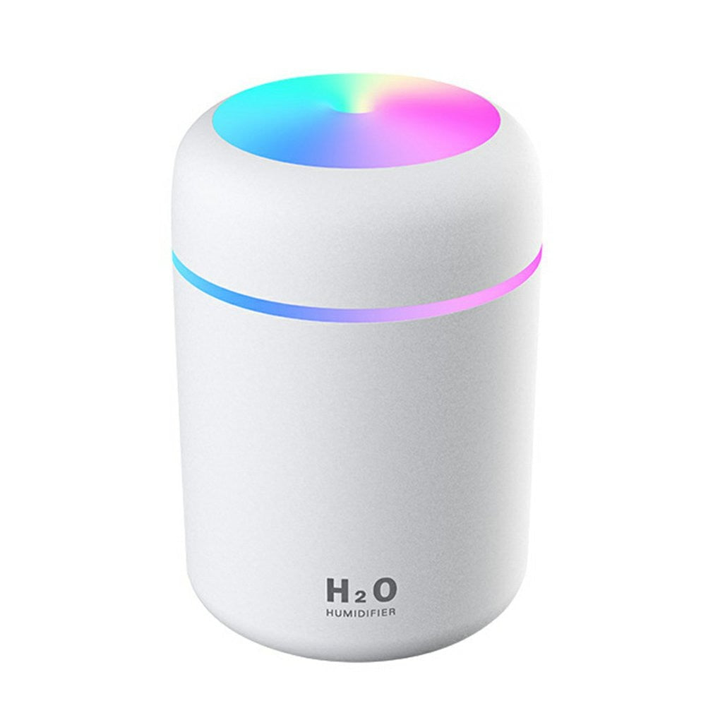 300ml Home Car USB Electric Air Humidifier Aroma Oil Diffuser Air Purifier Cool Mist Sprayer with Colorful Night Light australiafolks