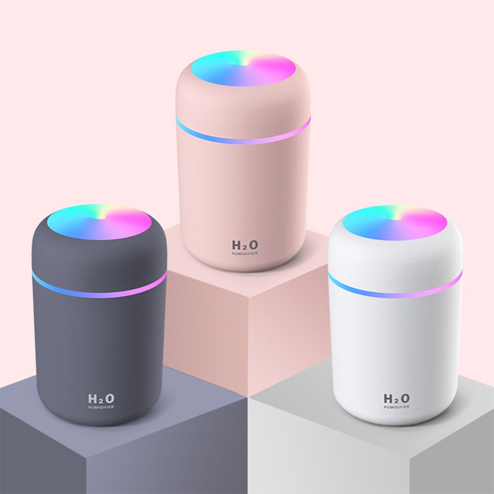 300ml Home Car USB Electric Air Humidifier Aroma Oil Diffuser Air Purifier Cool Mist Sprayer with Colorful Night Light australiafolks