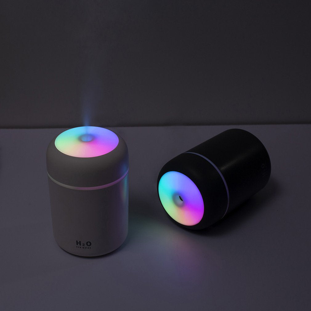 300ml Home Car USB Electric Air Humidifier Aroma Oil Diffuser Air Purifier Cool Mist Sprayer with Colorful Night Light australiafolks