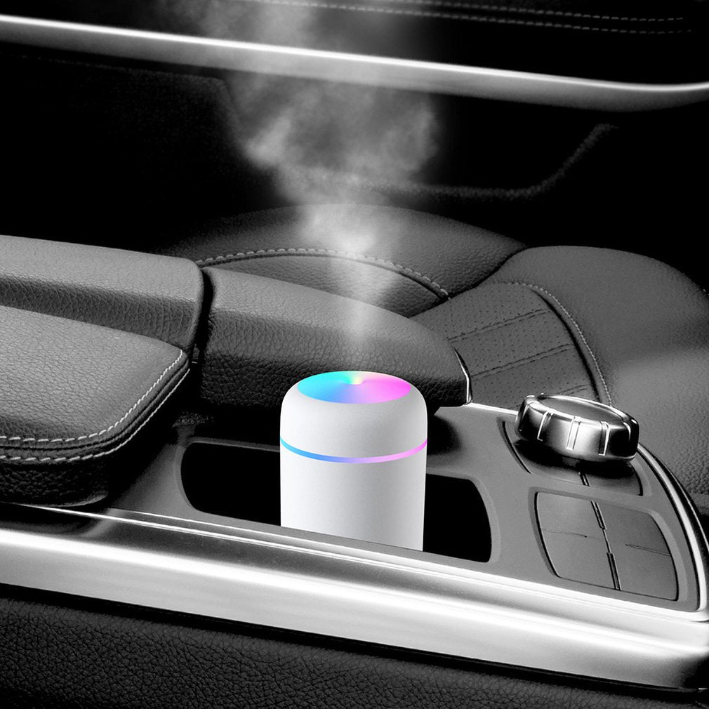 300ml Home Car USB Electric Air Humidifier Aroma Oil Diffuser Air Purifier Cool Mist Sprayer with Colorful Night Light australiafolks