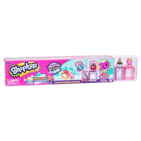 Shopkins Season 8 World Vacation - Boarding to Europe Mega Pack SHOPKINS