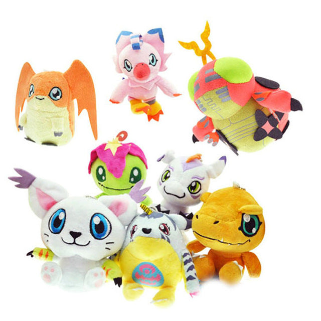 Cute 12CM Digimon Toys Adventure Agumon Patamon Funny Stuffed Gabumon For Kids Dolls DIGIMON