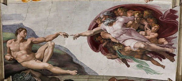 THE CREATION OF ADAM | MICHELANGELO PAINT