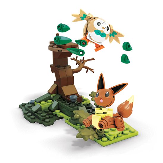 Mega Construx Pokemon Rowlet vs. Eevee POKEMON