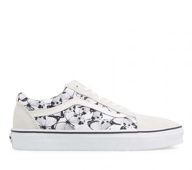 VANS | OLD SKOOL (BUTTERFLY) TRUE WHITE | BLACK VANS