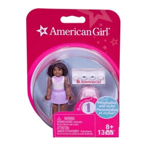 Mega Bloks American Girl White Top and Purple Skirt Mini Figure AMERICAN GIRL