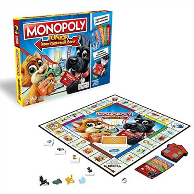 Hasbro Gaming Monopoly Junior Electronic Banking Game HASBRO