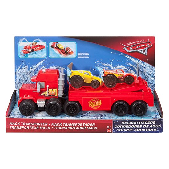 Disney Pixar Cars Splash Racers Mack Transporter DISNEY