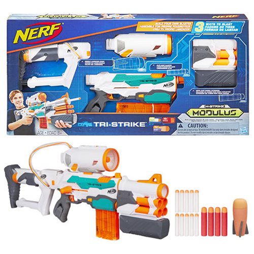 Nerf Modulus Tri-Strike Blaster Toy NERF